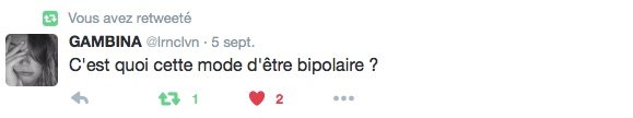 Etre bipolaire est une mode