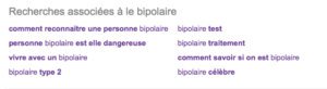 Les requêtes sur le bipolaire