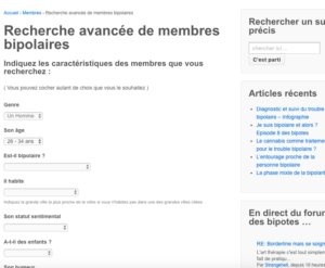Recherche de bipolaires
