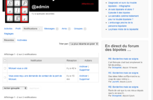 Réception de notifications
