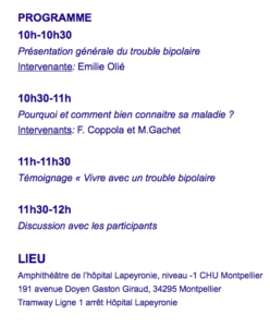 Journée bipolaire à Montpellier